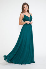 Load image into Gallery viewer, LA Merchandise LAF8185 Lace Appliqué Spaghetti Strap A-Line Gown Formal Prom &amp; Evening Dress