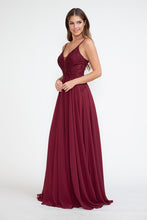 Load image into Gallery viewer, LA Merchandise LAF8185 Lace Appliqué Spaghetti Strap A-Line Gown Formal Prom &amp; Evening Dress