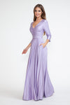 Load image into Gallery viewer, Wholesale Mother Of The Bride Dress 3/4 Sleeve A-Line Gown By LAF5243 - LILAC - Dress LAF