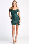 Load image into Gallery viewer, Cocktail Dresses Short Homecoming Fitted Sequin Cocktail Dress Black