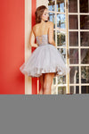 Load image into Gallery viewer, Cocktail Dresses Short Ruffle A Line Cocktail Dress Silver