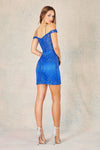 Load image into Gallery viewer, Cocktail Dresses Short Homecoming Fitted Mini Cocktail Dress Royal Blue