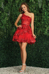 Load image into Gallery viewer, Cocktail Dresses Homecoming Sequin Applique Short Cocktail Dress  Black