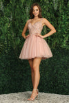 Load image into Gallery viewer, Cocktail Dresses Short Cocktail A Line Glitter Mini Dress Silver