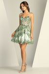 Load image into Gallery viewer, Cocktail Dresses Homecoming Short Glitter Corset Prom Dress Sage