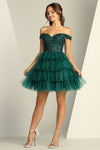 Load image into Gallery viewer, Cocktail Dresses Prom Short Glitter Applique Homecoming Cocktail Dress Rose