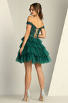 Load image into Gallery viewer, Cocktail Dresses Prom Short Glitter Applique Homecoming Cocktail Dress Rose