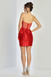 Load image into Gallery viewer, LA Merchandise LAL1064 Strapless Beaded Corset Mini Homecoming Dress - - Cocktail Dresses LAL