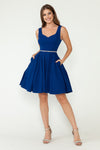 Load image into Gallery viewer, Wholesale Cocktail Dress Sweetheart Sleeveless A-Line Dress By LAF5259