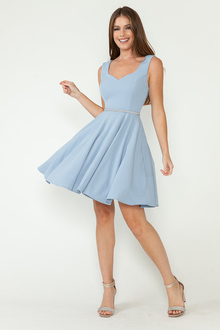 Wholesale Cocktail Dress Sweetheart Sleeveless A-Line Dress By LAF5259
