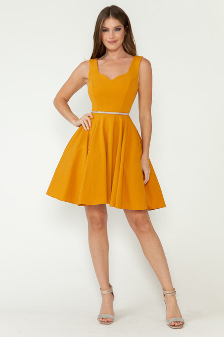 Wholesale Cocktail Dress Sweetheart Sleeveless A-Line Dress By LAF5259