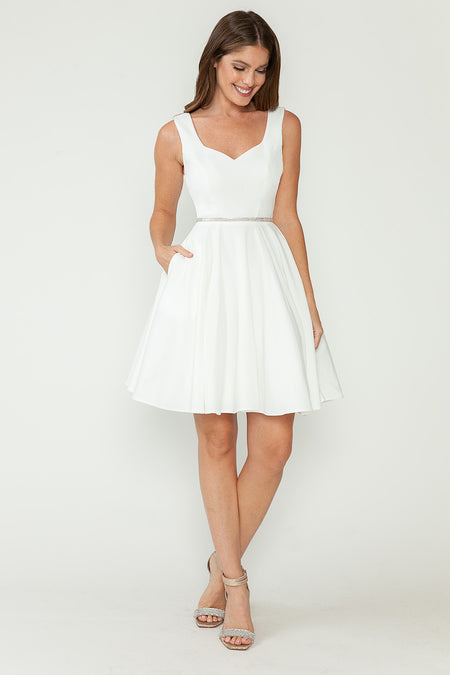 Wholesale Cocktail Dress Sweetheart Sleeveless A-Line Dress By LAF5259