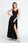 Load image into Gallery viewer, Wholesale Evening Dress V-Neck Spaghetti Strap A-Line Gown By LAF5275