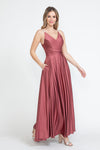 Load image into Gallery viewer, Wholesale Evening Dress V-Neck Spaghetti Strap A-Line Gown By LAF5275
