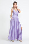 Load image into Gallery viewer, Wholesale Evening Dress V-Neck Spaghetti Strap A-Line Gown By LAF5275