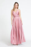 Load image into Gallery viewer, Wholesale Evening Dress V-Neck Spaghetti Strap A-Line Gown By LAF5275