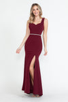 Load image into Gallery viewer, Wholesale Prom Dress Sweetheart Sleeveless Evening Gown By LAF5258 - BURGUNDY - Dress LAF