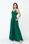 Load image into Gallery viewer, Wholesale Evening Dress V-Neck Spaghetti Strap A-Line Gown By LAF5275
