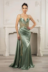 Load image into Gallery viewer, Wholesale Long Gala Dress Sweetheart Mermaid Evening Dress By LA8103 - SAGE - Dress LA Merchandise