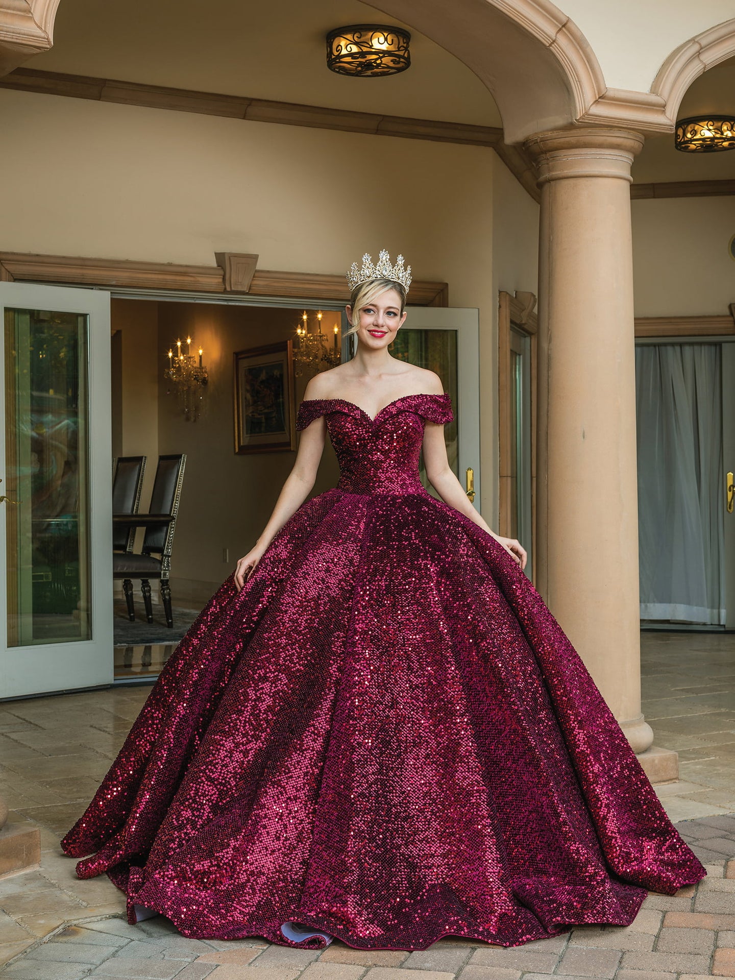 Wholesale Quince Dress Sweetheart Fitted Sweet 16 Ball Gown By LAQ1559