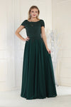 Load image into Gallery viewer, La Merchandise LA1763 Classic Short Sleeve Mother Of Bride Formal Gown - - LA Merchandise