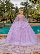 Load image into Gallery viewer, Wholesale Quince Dress 3D Floral Sequin Strapless Ball Gown By LAQ1858