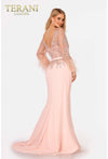Load image into Gallery viewer, Terani Couture 1921M0473 Clearance Blush Size 16 Wholesale Floor-Length Evening Dress