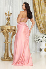 Load image into Gallery viewer, LA Merchandise LA2006 Sleeveless Ruched Slit Prom Sexy Evening Gown - - Dress LA Merchandise