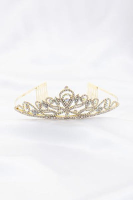 La Merchandise LAJT1525 Quince Rhinestone Bridal Crown Wholesale Tiaras
