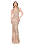 Load image into Gallery viewer, La Merchandise LN5150 V-Neck Sequined Long Formal Wholesale Gowns