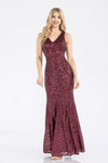 Load image into Gallery viewer, La Merchandise LN5150 V-Neck Sequined Long Formal Wholesale Gowns