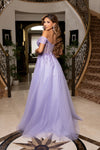 Load image into Gallery viewer, LA2264 Wholesale Off Shoulder Sweetheart Neckline Beaded Corset A-Line Long Tulle with Lace-Up Back - - Prom Dress LA Merchandise