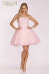Load image into Gallery viewer, Terani Couture 231P0565 Clearance Tiffany, Pink Size 2, 4 Wholesale Beaded Short Cocktail Homecoming Dress - - Dress Terani Couture