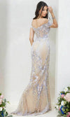Load image into Gallery viewer, Terani Couture 232GL1493 Clearance Cream-Nude Size 6 Wholesale Off-Shoulder Embroidered Mermaid Evening Gown