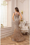 Load image into Gallery viewer, Terani Couture 251GL4198 Beaded Mermaid Evening Dress with Feather Hem