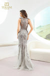 Load image into Gallery viewer, Terani Couture 251GL4309 Beaded Illusion Lace Mermaid Dress with High Slit - - Long Formal Dresses Terani Couture