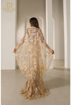 Load image into Gallery viewer, Terani Couture 251M4326 Clearance Light-Gold Size 6 Wholesale Long Sleeve Cape Mother of the Bride Dress - - Dress Terani Couture