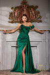 Load image into Gallery viewer, Terani Couture 252E5174 Clearance Hunter Green Size 6, 8, 14 Wholesale Fitted Evening Gown