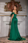 Load image into Gallery viewer, Terani Couture 252E5174 Clearance Hunter Green Size 6, 8, 14 Wholesale Fitted Evening Gown