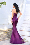 Load image into Gallery viewer, Terani Couture 252E5513 One-Shoulder Satin Mermaid Dress with Draped Bodice