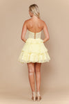 Load image into Gallery viewer, Wholesale Strapless Sweetheart Corset Sequin Lace Ruffle Tiered Short Homecoming Dress by LAY26136 - - Short Cocktail Dresses LAY