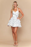 Load image into Gallery viewer, LAY26162 Wholesale Polka Dot Halter Corset Short Homecoming Dress with Tiered Ruffle Skirt