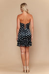 Load image into Gallery viewer, Wholesale Strapless Corset Lace-Up Back Bow Detail Polka Dot Homecoming Dress by LAY26184 - - Short Cocktail Dresses LAY