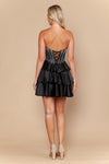Load image into Gallery viewer, LAY26190 Wholesale Sleeveless Pearl Corset Tiered Ruffle Short Homecoming Cocktail Dress - - Short Cocktail Dress LAY