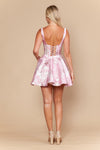Load image into Gallery viewer, LAY26202 Wholesale Square Neckline Floral Jacquard Corset Short Dress Fit &amp; Flare Party Dress