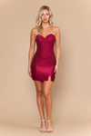 Load image into Gallery viewer, Wholesale Strapless Corset Sweetheart Neckline Embroidered Bodice Homecoming Dress by LAY26214