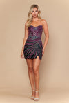 Load image into Gallery viewer, Wholesale Strapless Rhinestone Bodycon Sweetheart Neckline Dress with Lace-Up Back by LAY26218