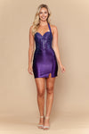 Load image into Gallery viewer, LAY26260 Wholesale Rhinestone Corset Dress Halter Sweetheart Bodycon Homecoming Cocktail Dress