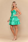 Load image into Gallery viewer, LAY26268 Wholesale Strapless Rhinestone Sweetheart Corset Homecoming Dress with Ruffle Skirt