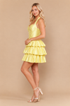 Load image into Gallery viewer, LAY26270 Wholesale Pearl Embellished Dress Halter Neck Satin Tiered Ruffle Homecoming Dress - - Homecoming Dress LAY